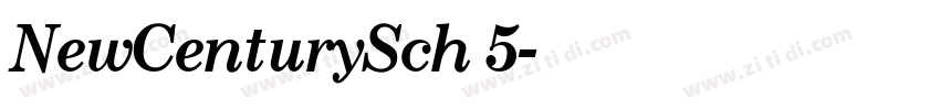 NewCenturySch 5字体转换 NewCenturySch 5字体转换